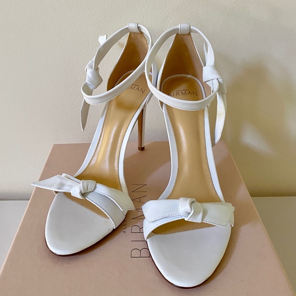 Alexandre Birman White Leather Clarita 100 Sandals New In Box  US8 / IT38 - Picture 13 of 16